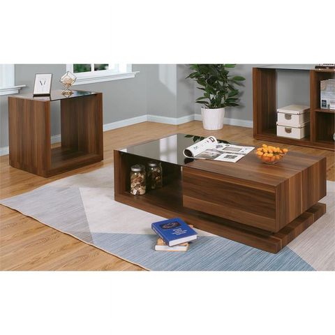 Furniture Of America Trice Contemporary Wood 2-Piece Coffee Table Set ... with regard to Furniture Of America Baletto Wood 2-Piece Coffee Table Set In Oak And White